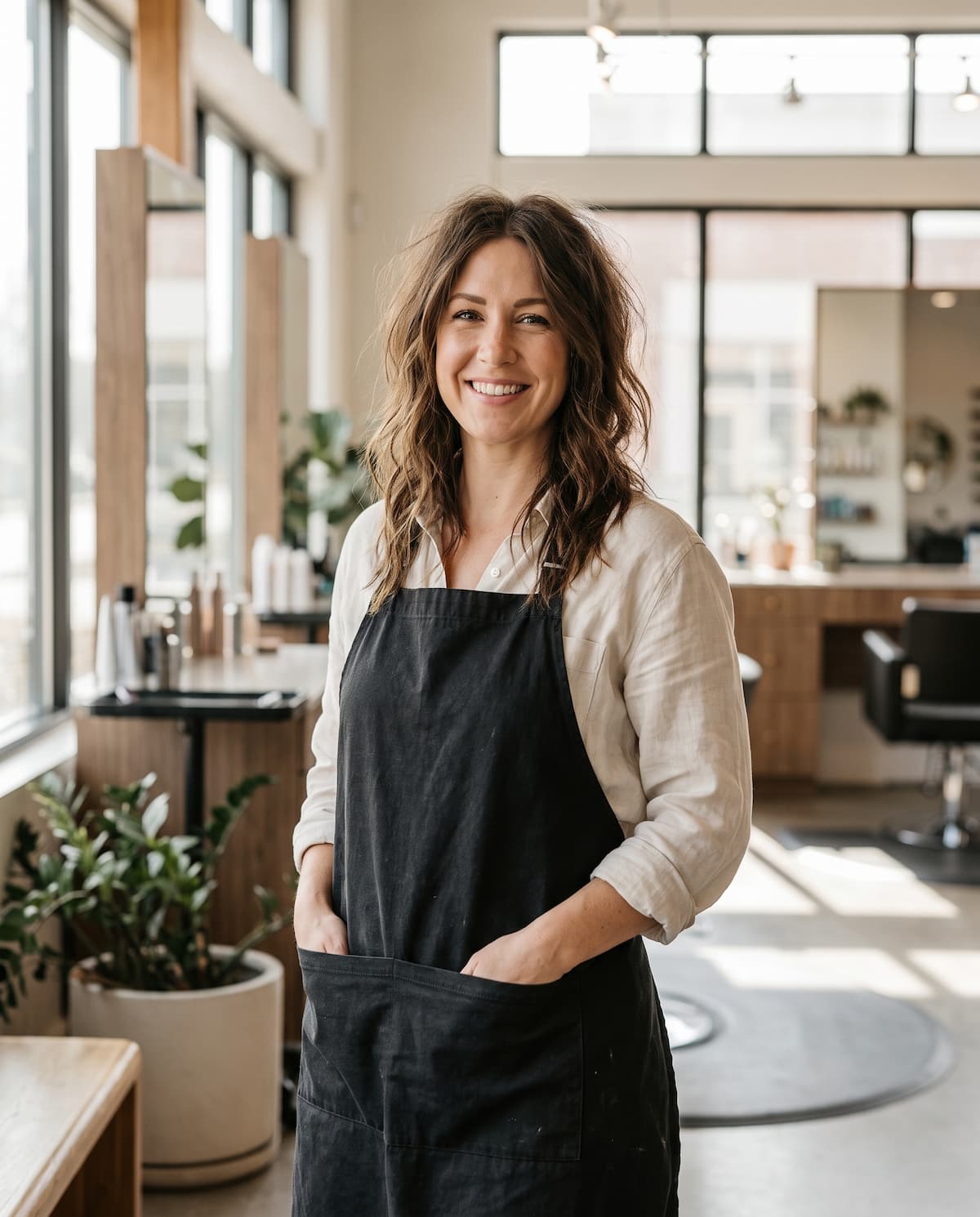 Nadia Lindegg, Inhaberin des Salons